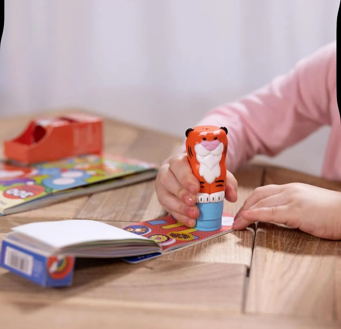 Mini activity pad & refill sticker set - tiger
