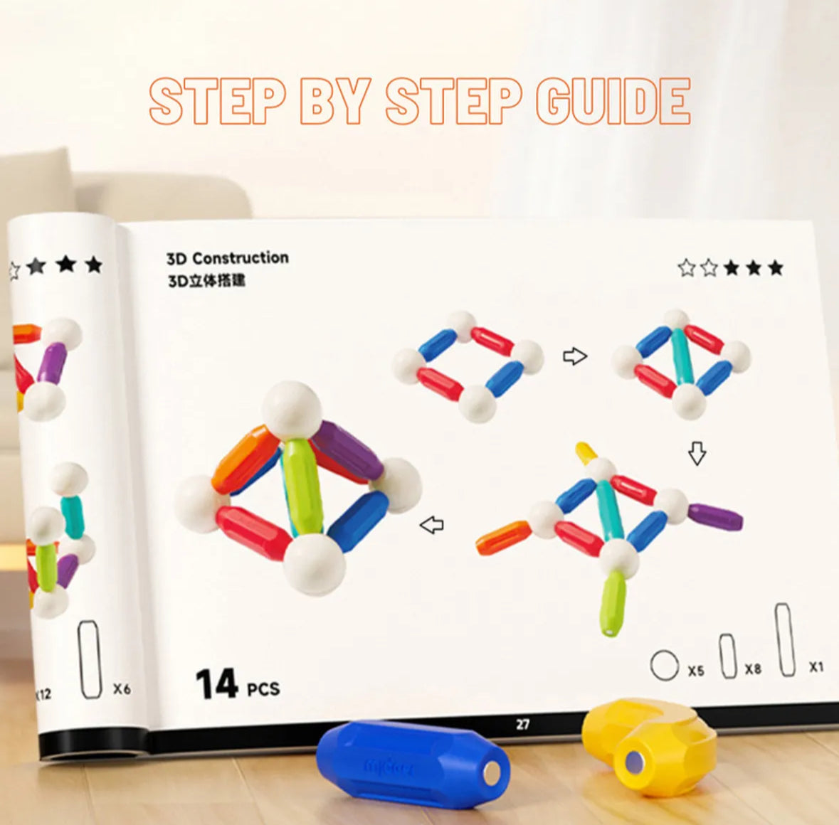 Magnetic sticks - 100 pcs