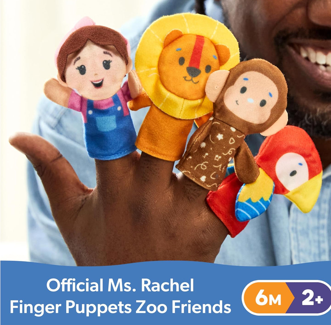 Ms.Rachel finger puppets zoo friends - 4pack