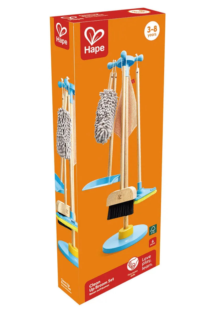 Clean-up broom set playroom cleaning playset