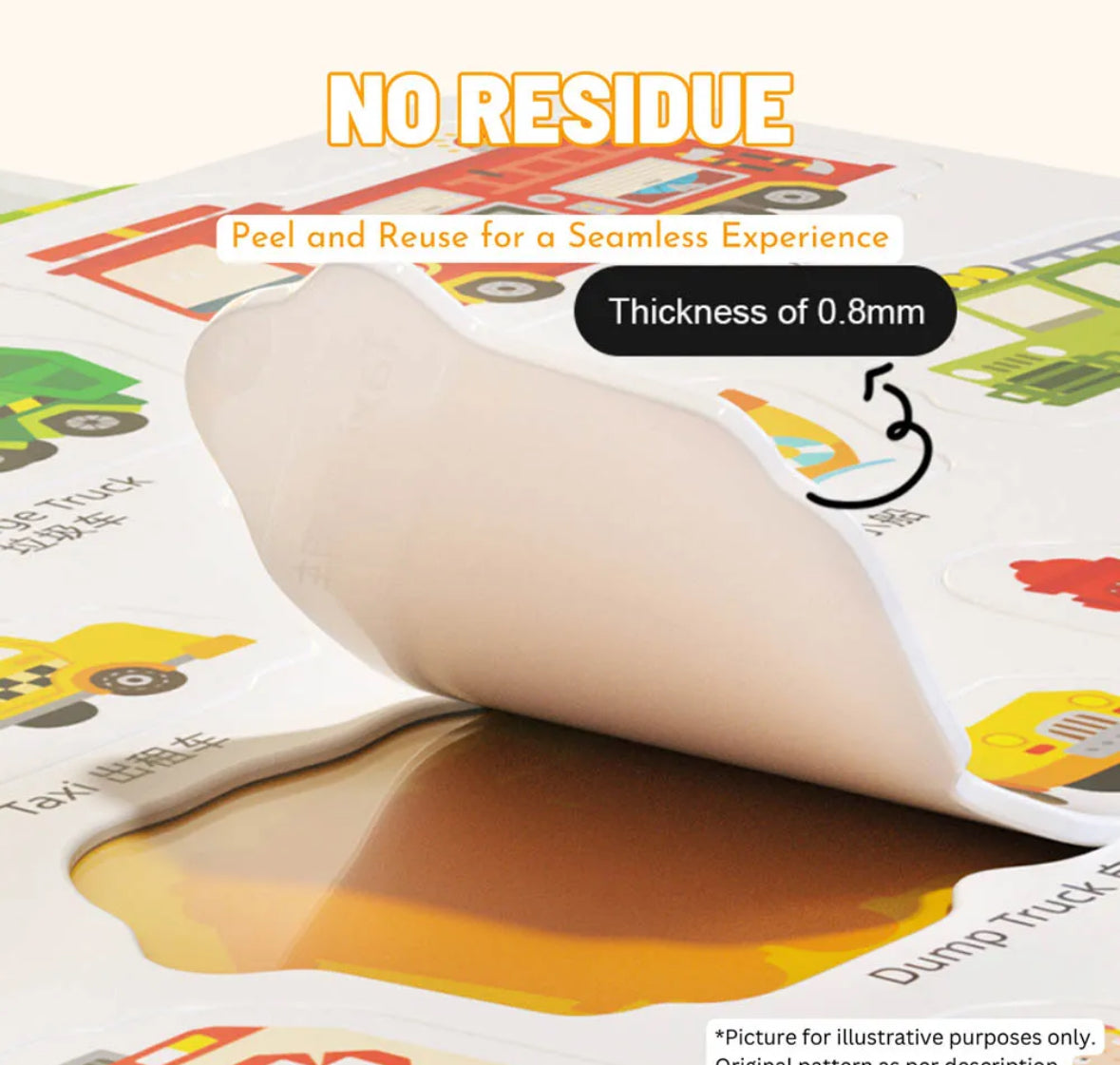 Reusable sticker - animal town