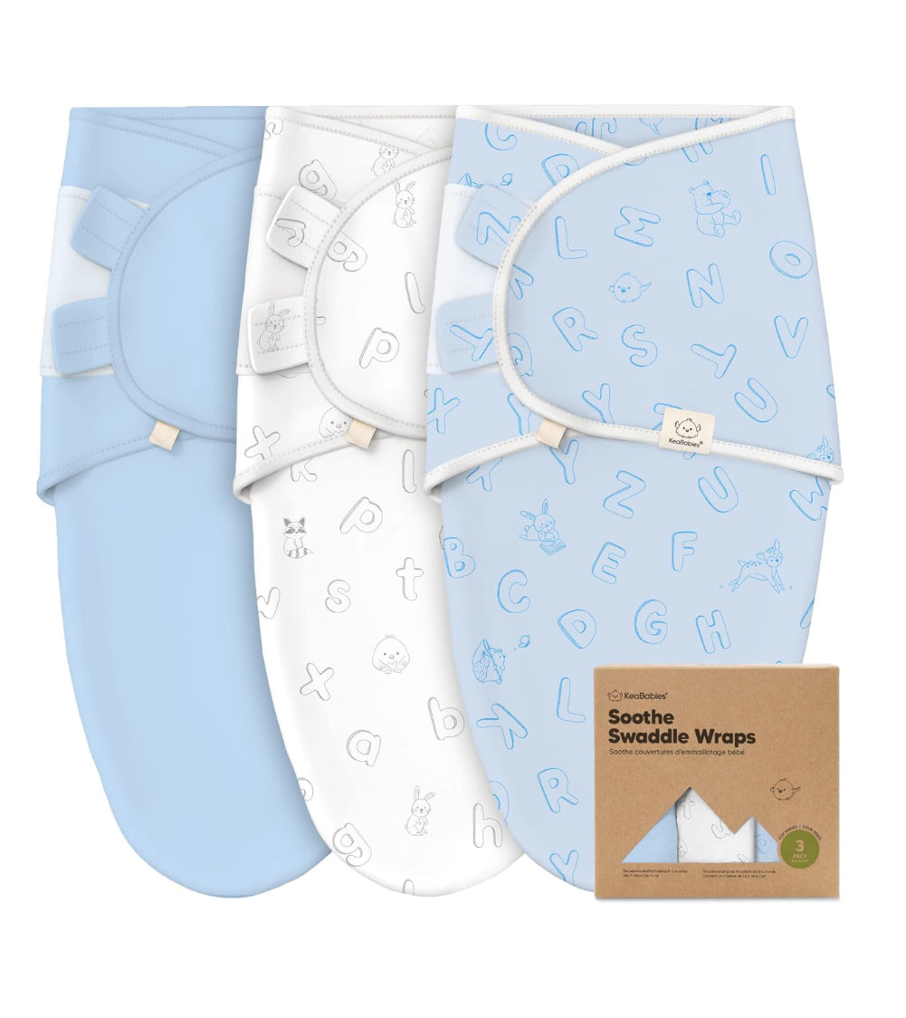 3-Pack Organic Baby Swaddle Sleep Sacks