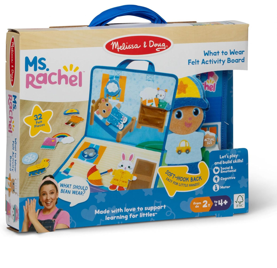 Ms.Rachel what to wear felt activity board