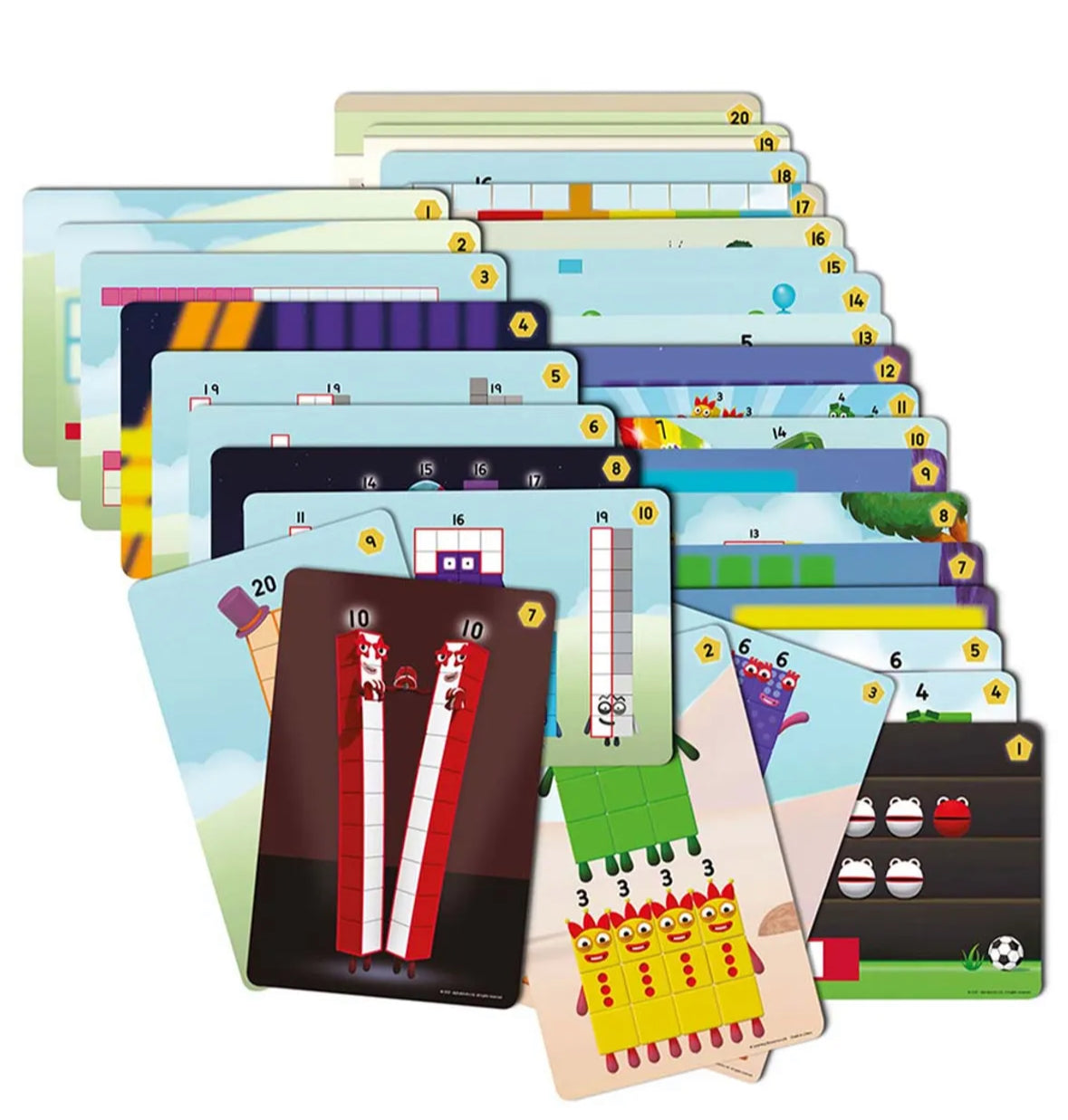 Mathlink cubes number blocks 11-20 activity set