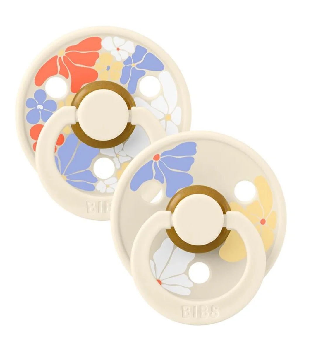 Bibs pacifier - morning bloom ivory mix