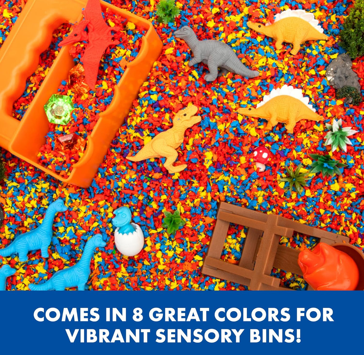 Educational Insights Playfoam Pluffle for Sensory Bins with 8 Colors