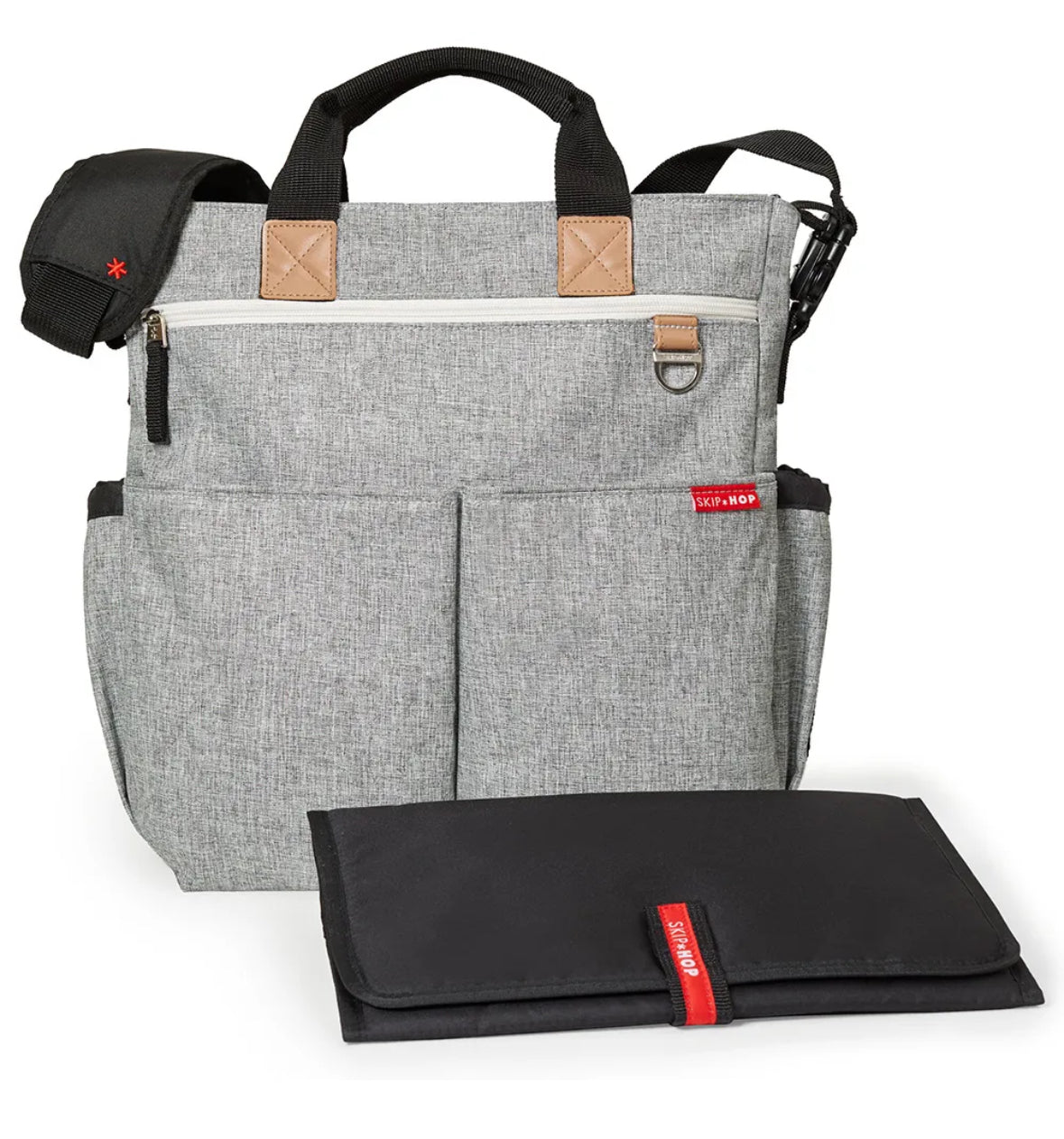 Duo signature diaper bag / grey