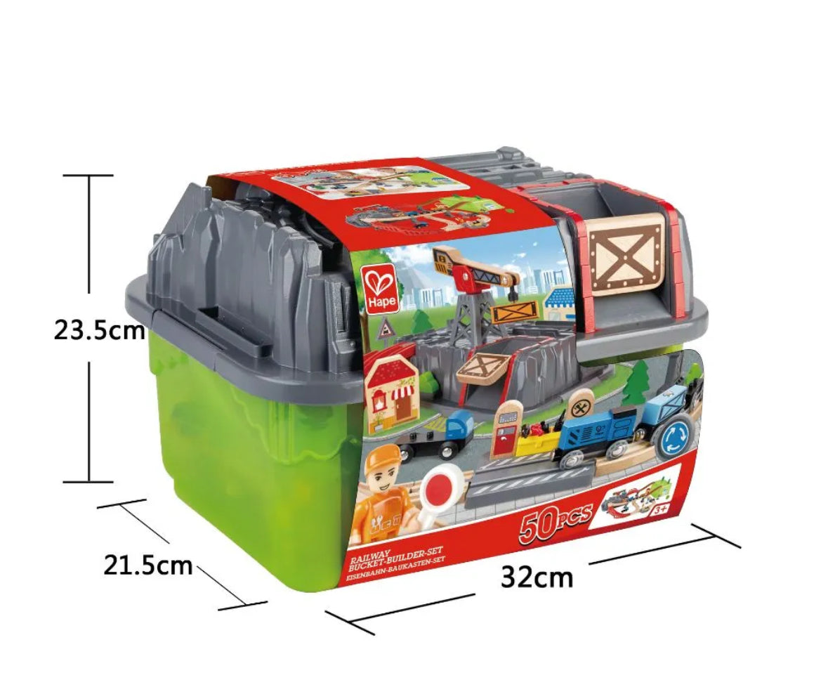 Railway bucket builder set