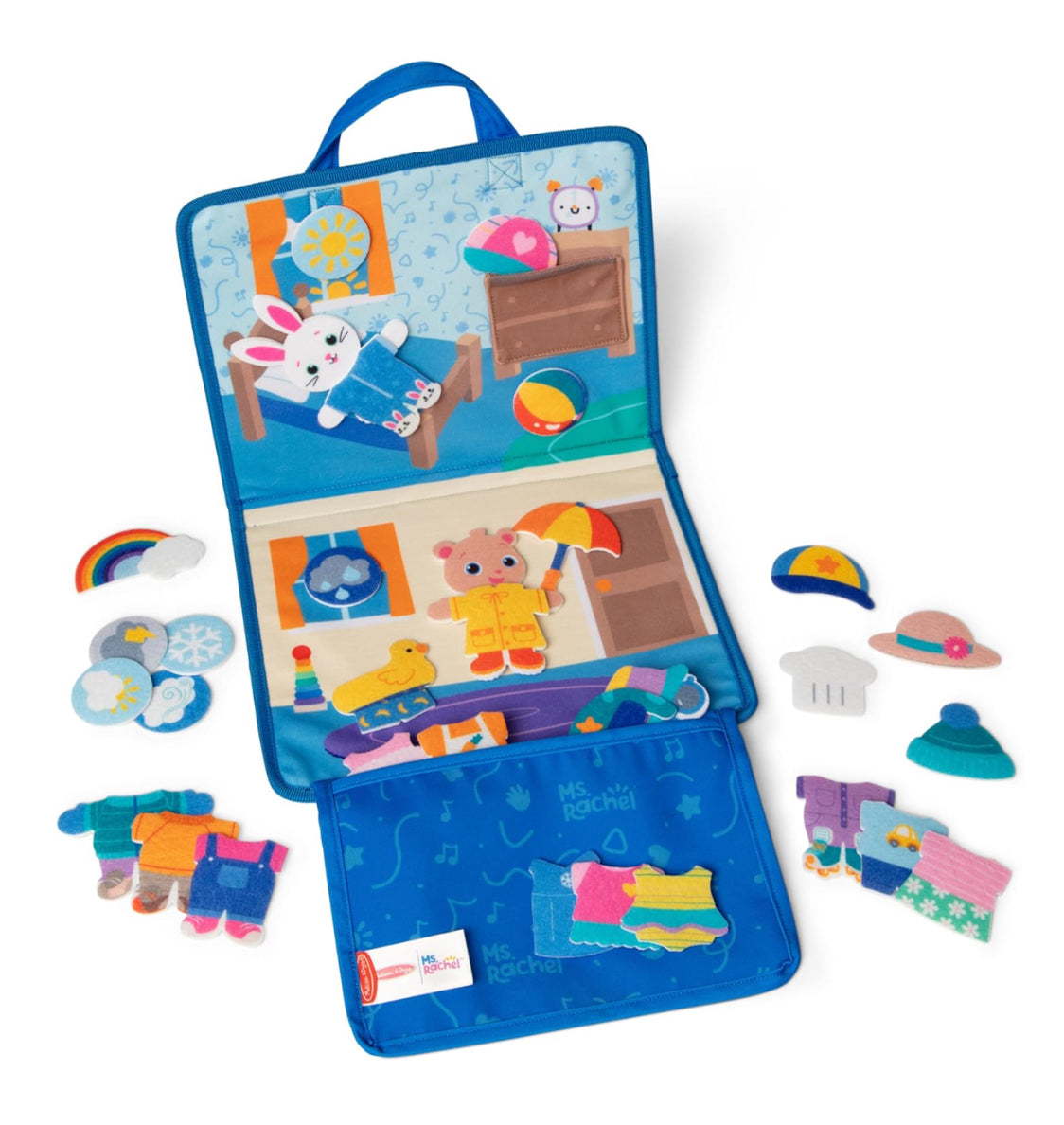 Ms.Rachel what to wear felt activity board