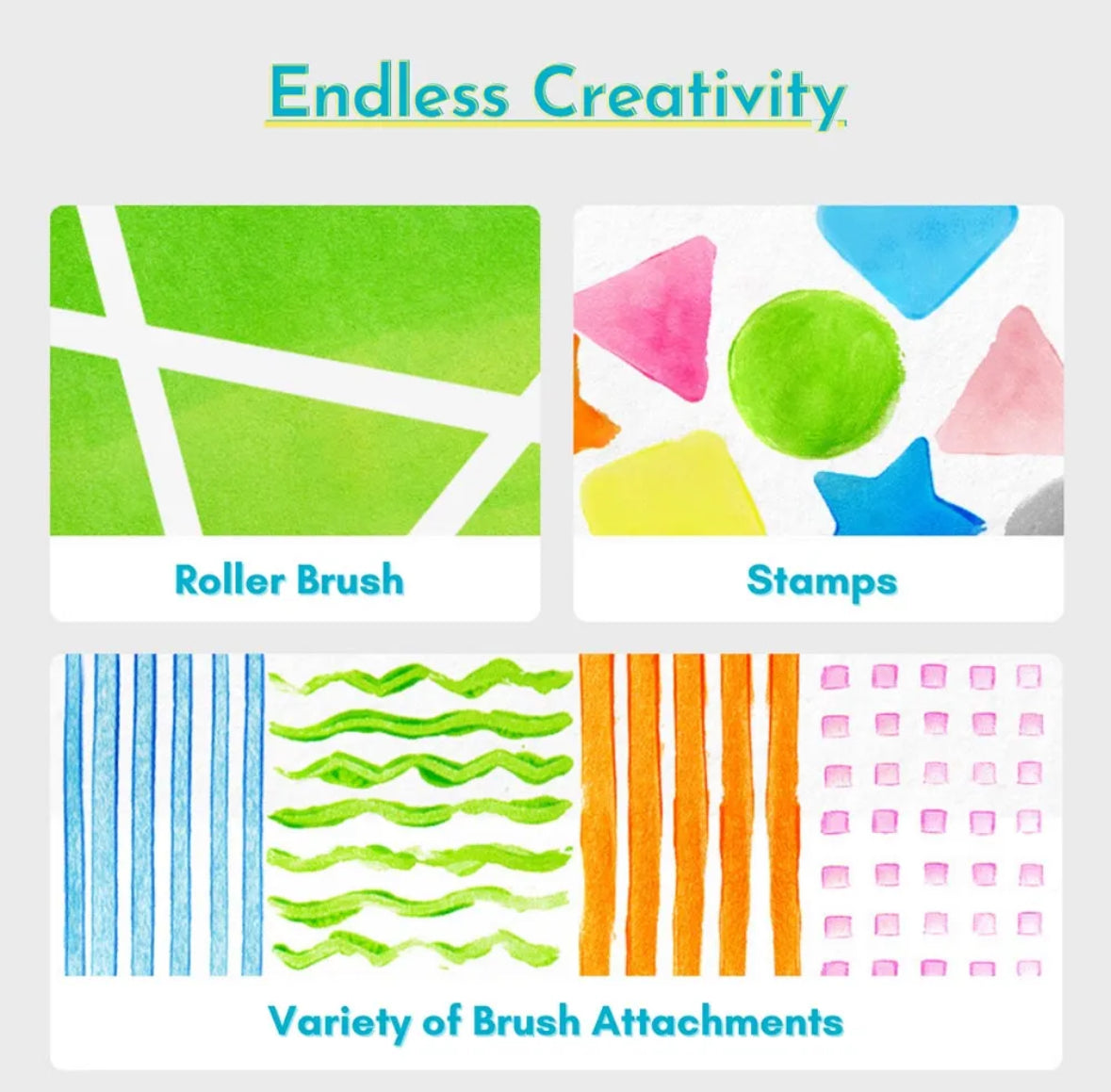 Finger painting tools set