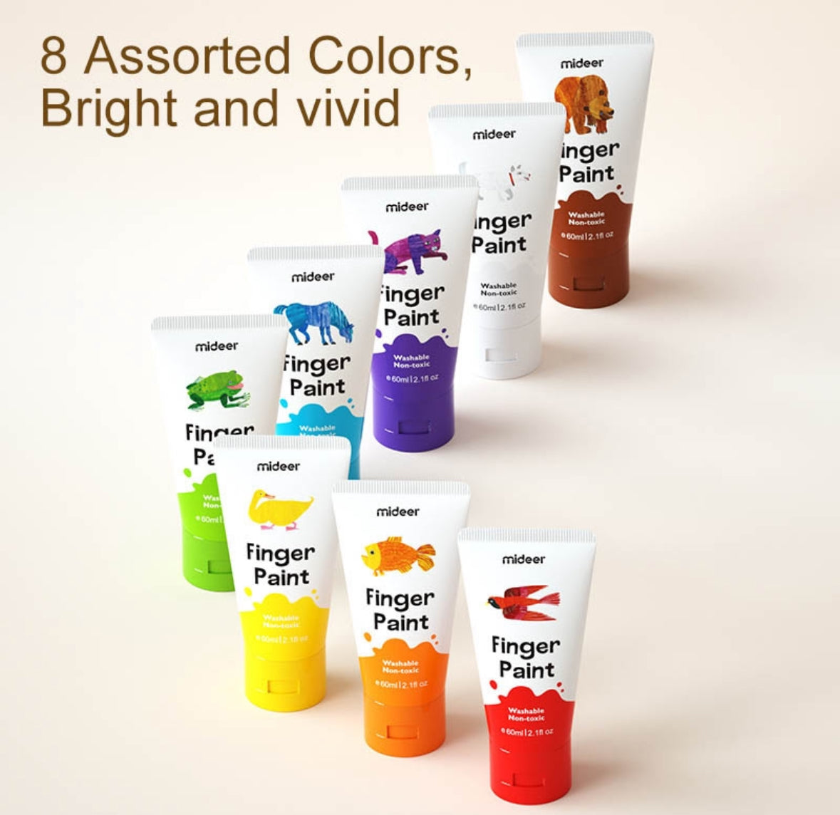 Finger paint - 8 colors