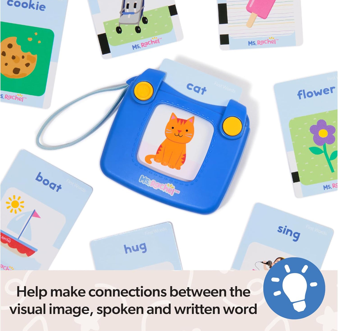 Ms.Rachel first words talking flash cards with electronic reader - 100 words