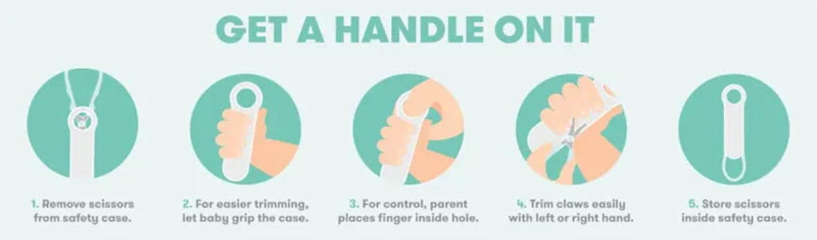 Easy grip nail scissors