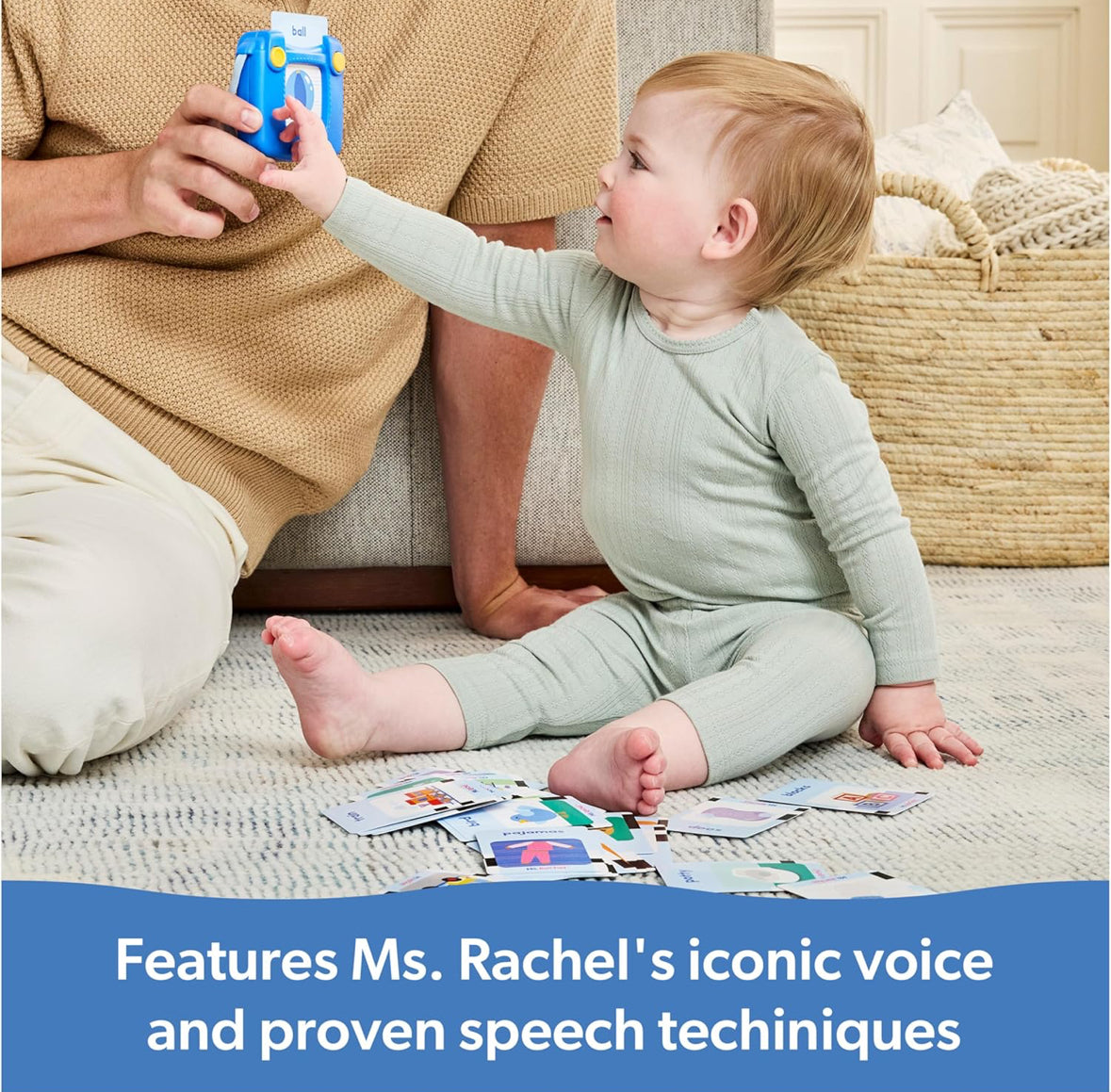 Ms.Rachel first words talking flash cards with electronic reader - 100 words