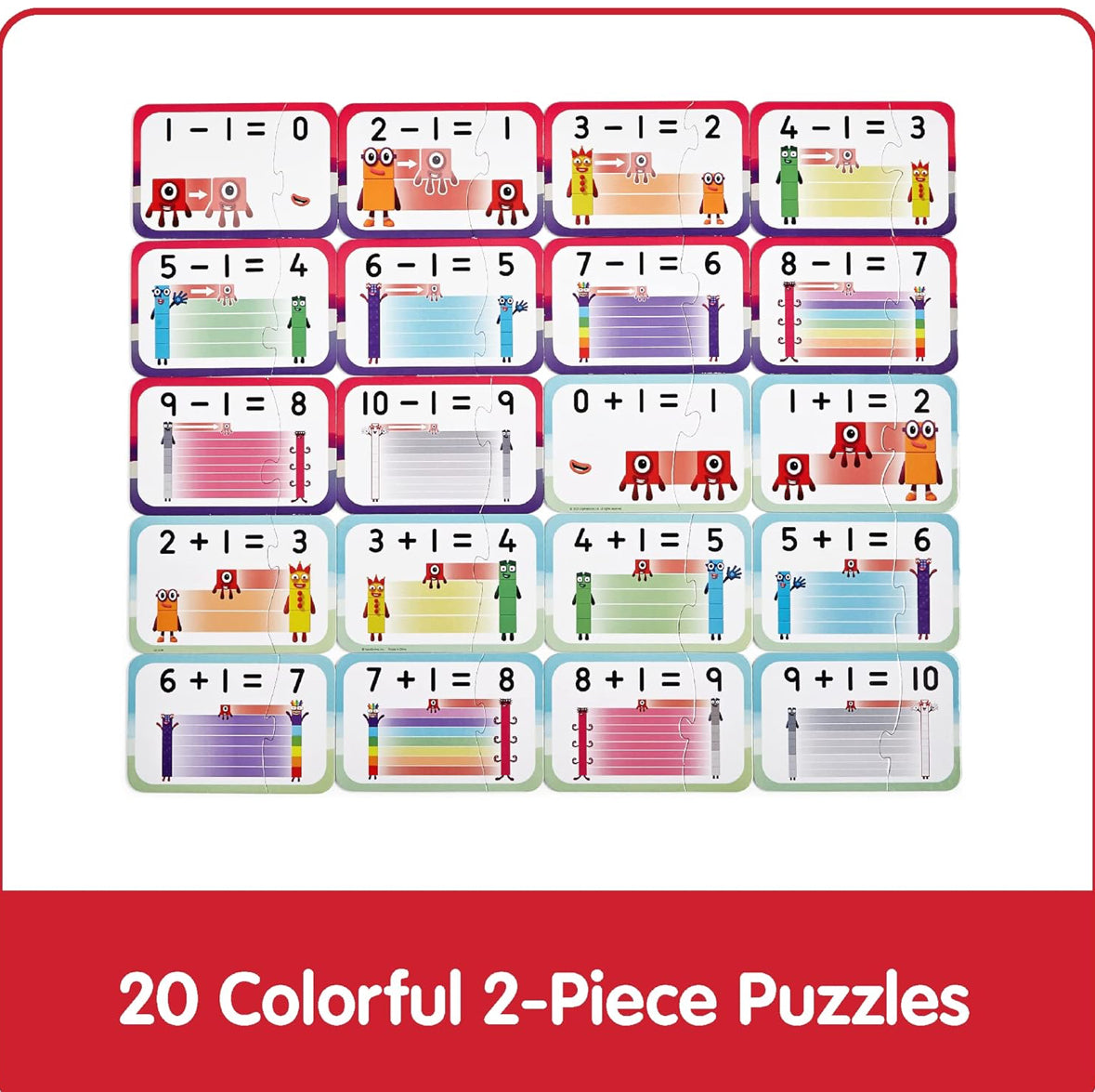 Numberblocks adding and subtracting puzzle set - 40pcs