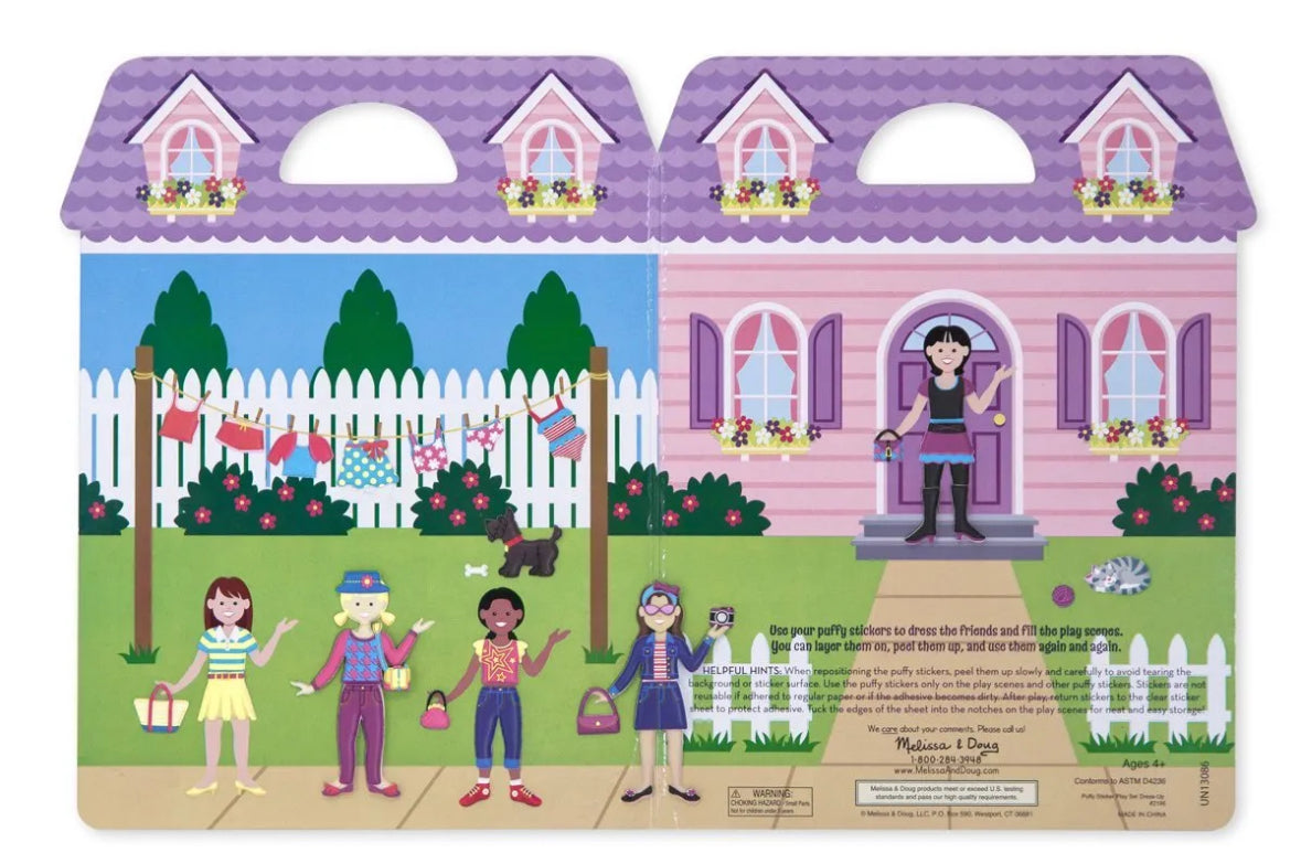 Puffy sticker play set - dress up