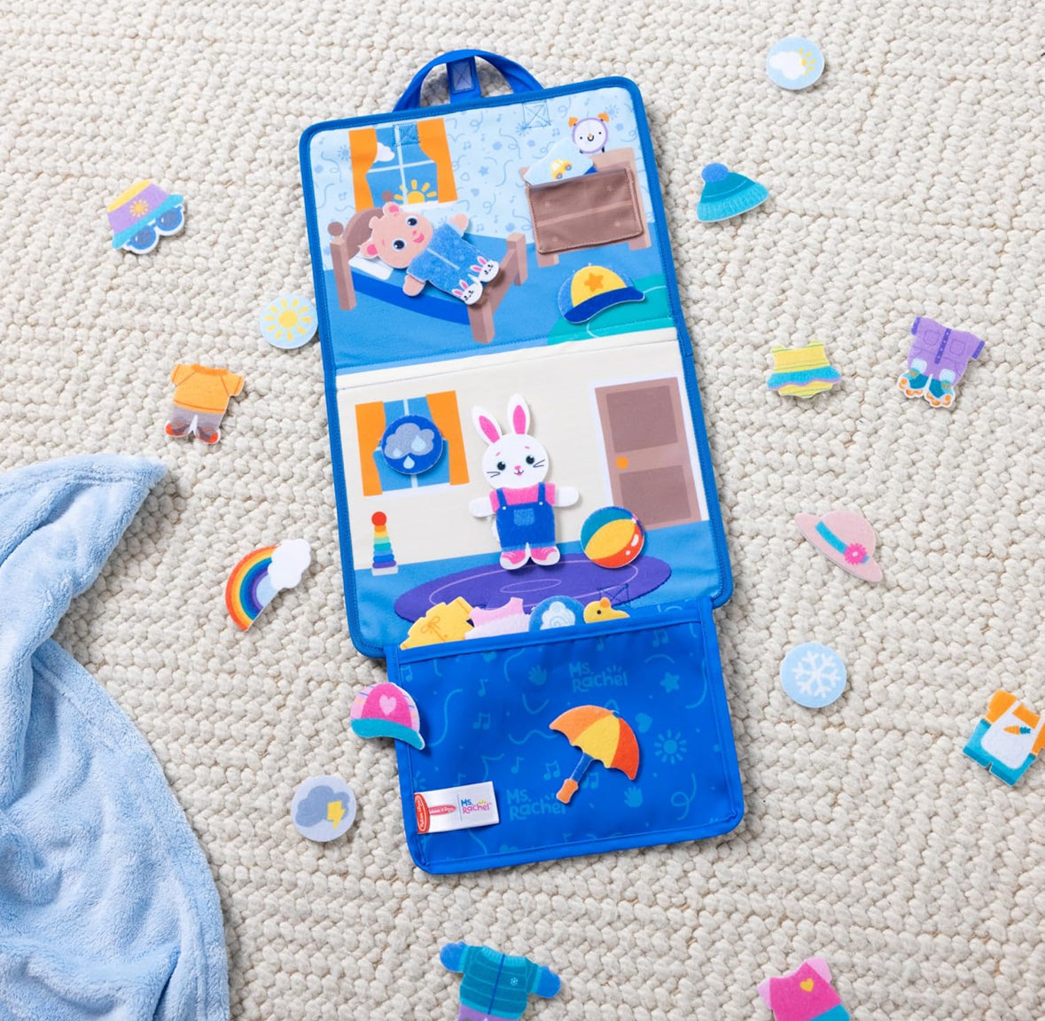 Ms.Rachel what to wear felt activity board