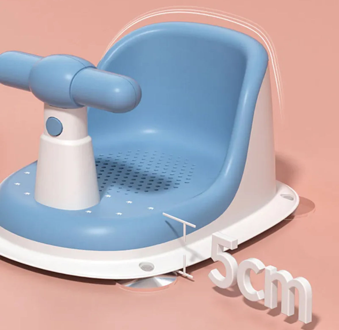 مقعد حوض استحمام للأطفال / أزرق