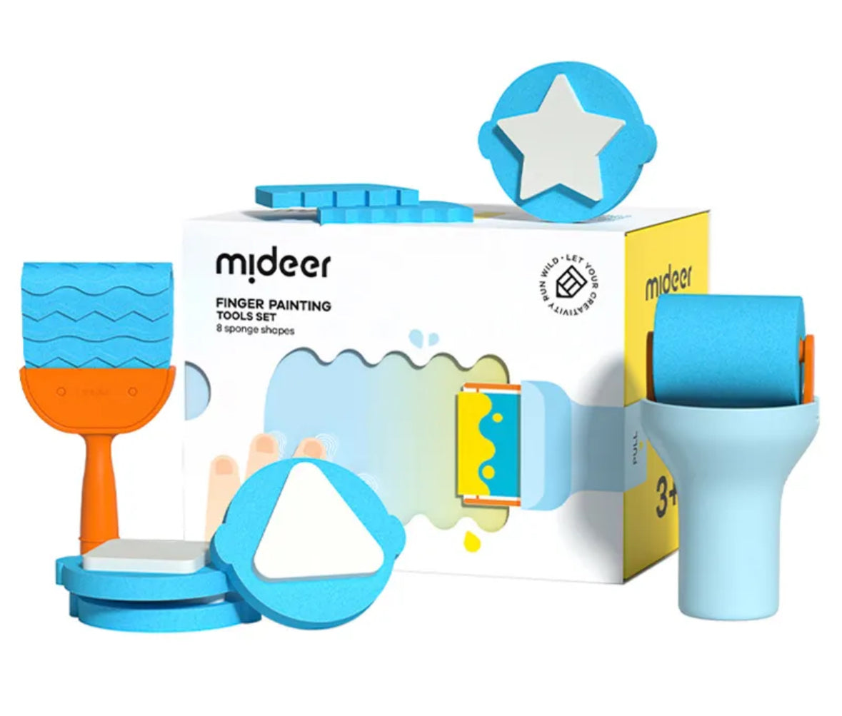 Finger painting tools set