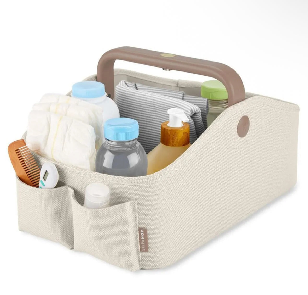 Light up diaper caddy - oat