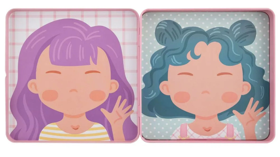 Magnetic funny face / girl set