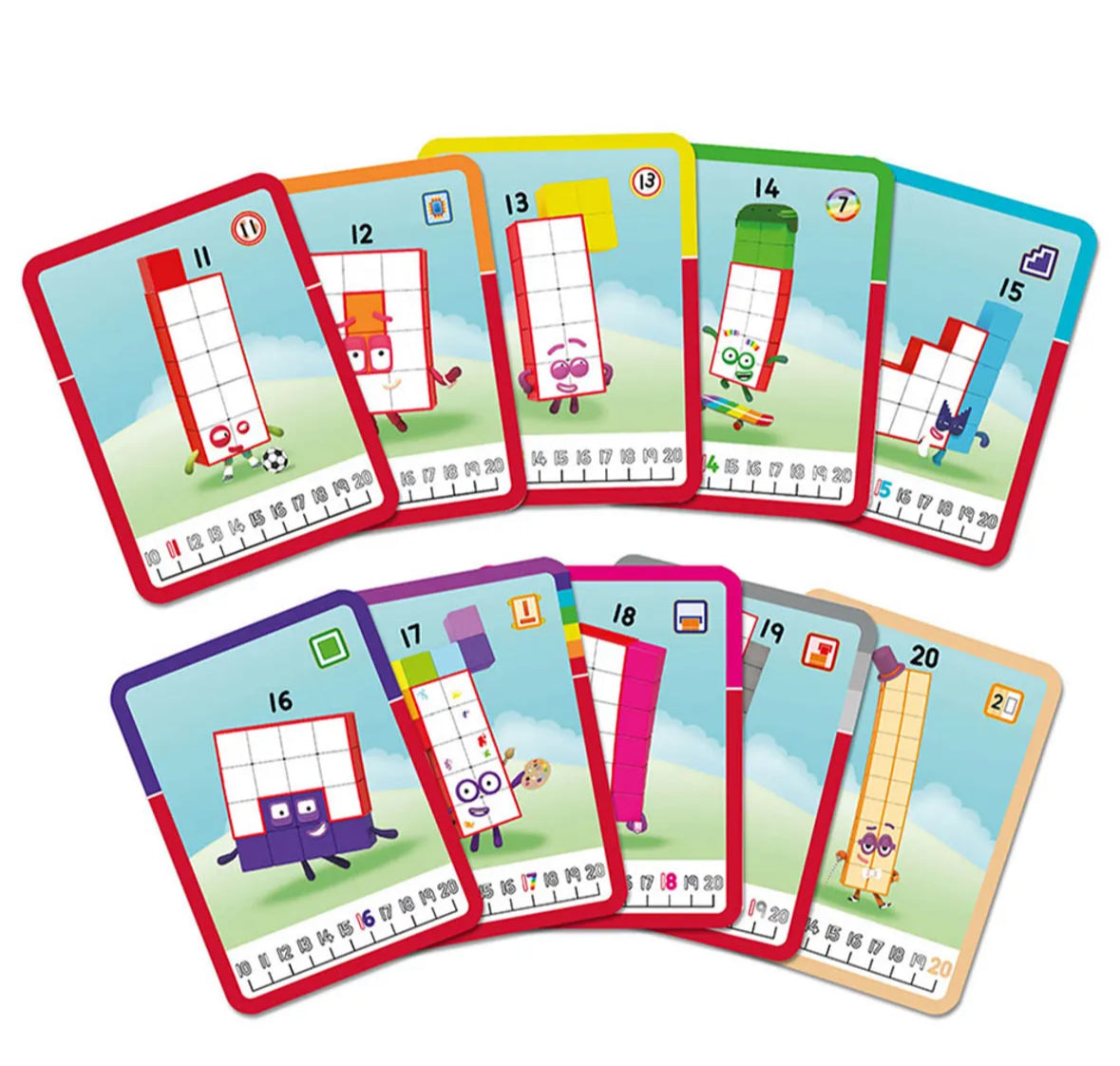 Mathlink cubes number blocks 11-20 activity set
