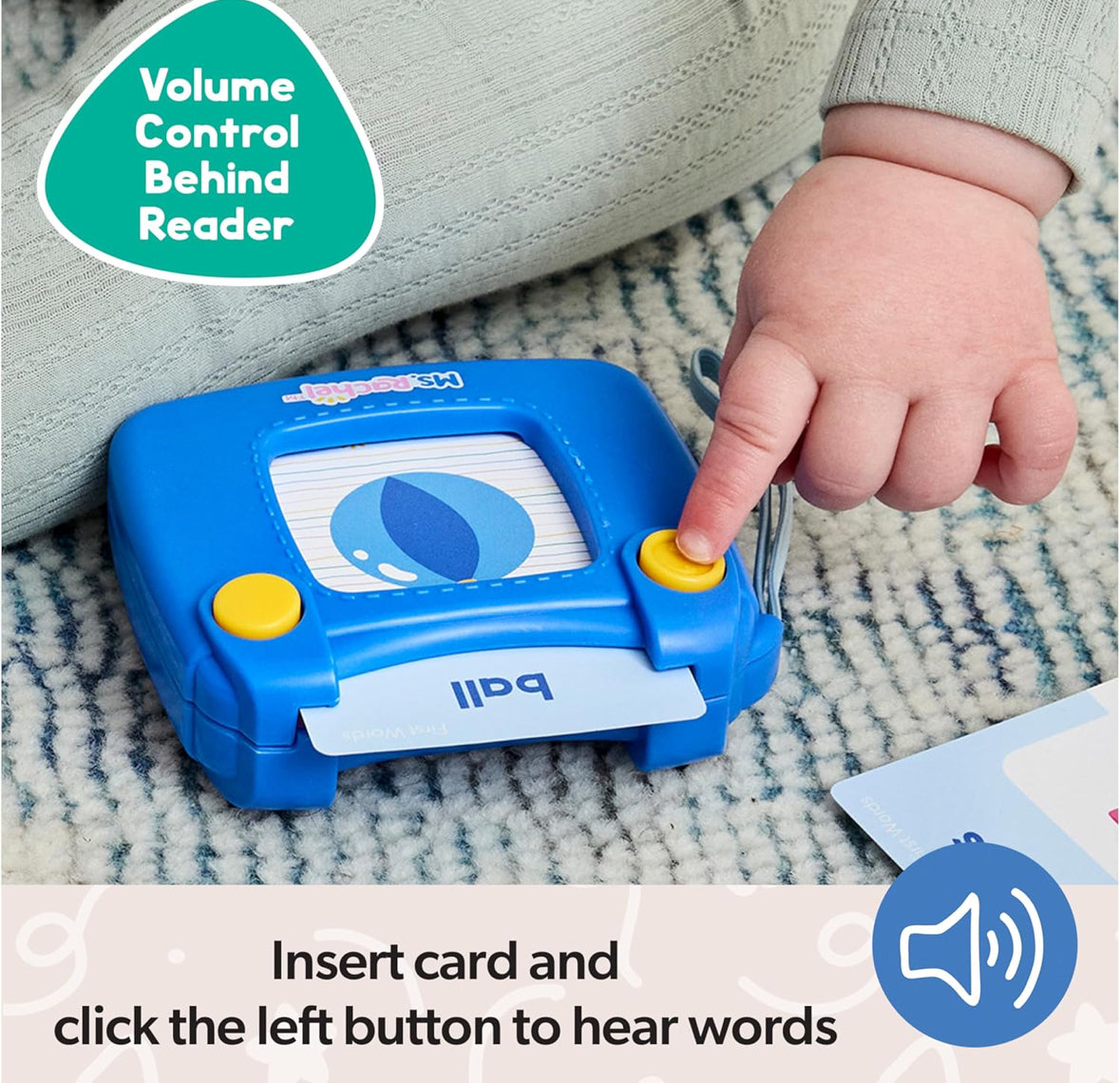 Ms.Rachel first words talking flash cards with electronic reader - 100 words
