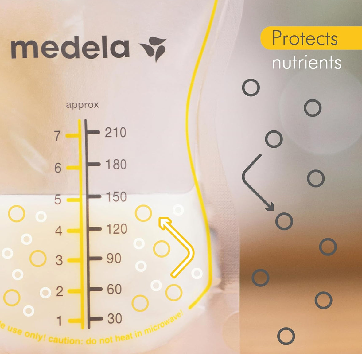 Medela easy pour Breastmilk bags / 100 count