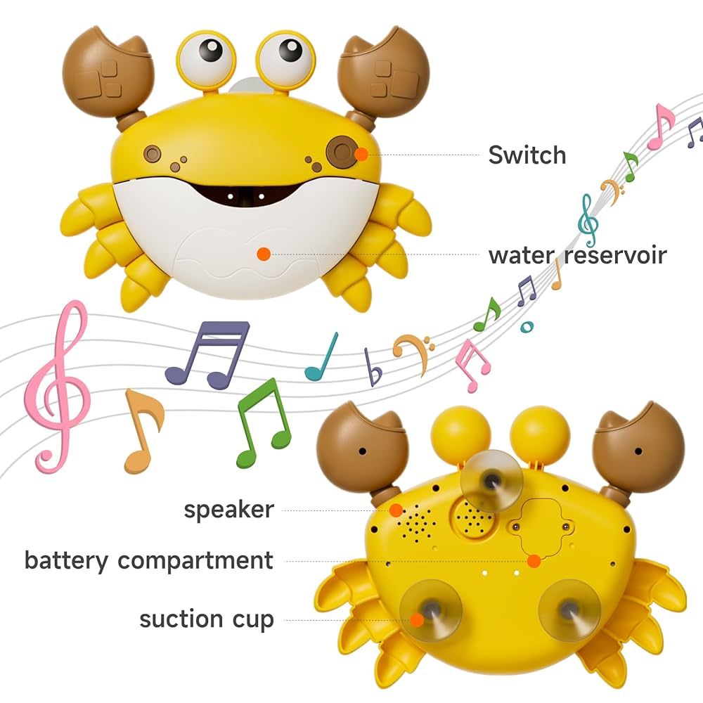 Bubble making crab toy - 4pcs