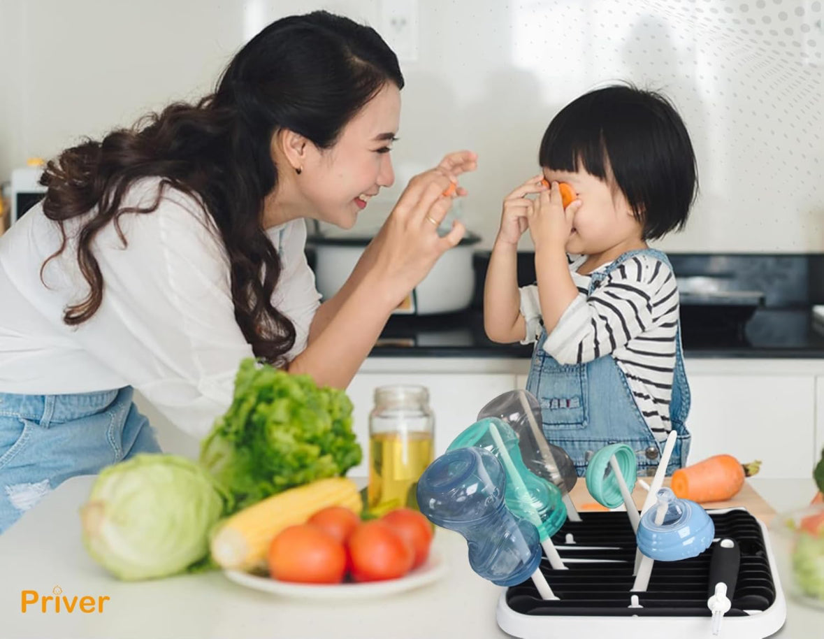 رف تجفيف الزجاجات المحمول