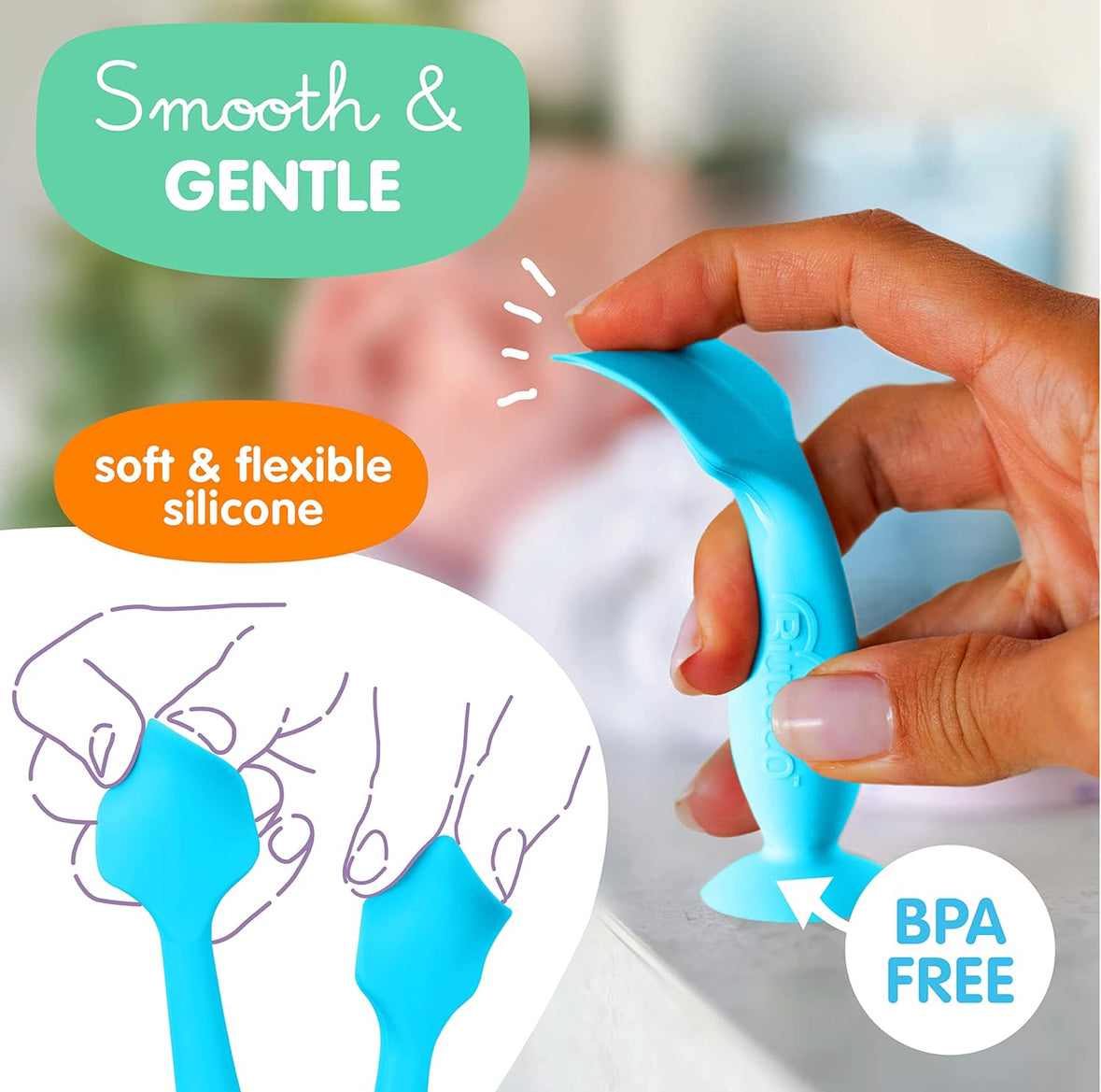 Baby diaper cream brush with case