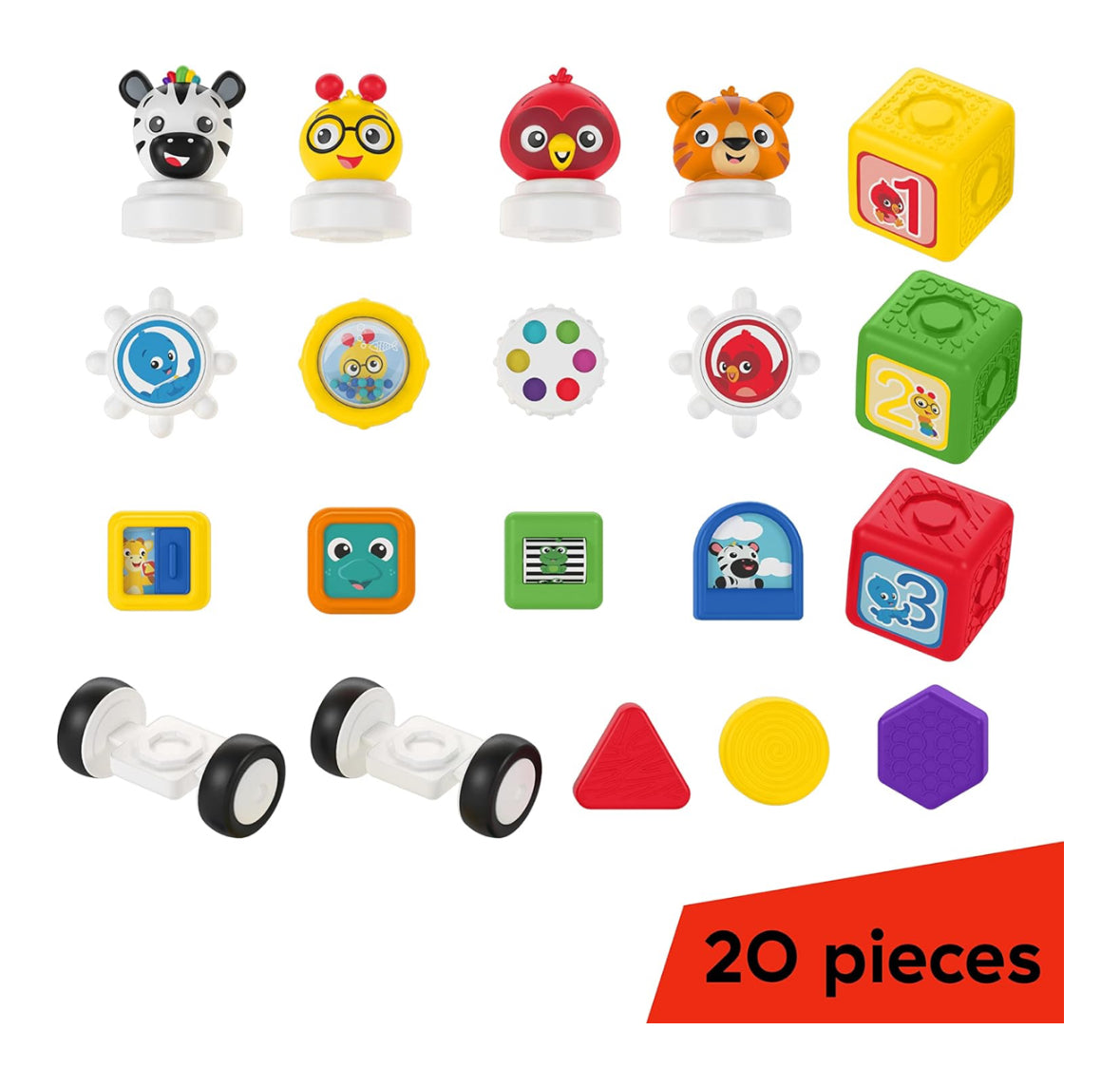 Connectables building magnetic activity blocks - 20 pcs