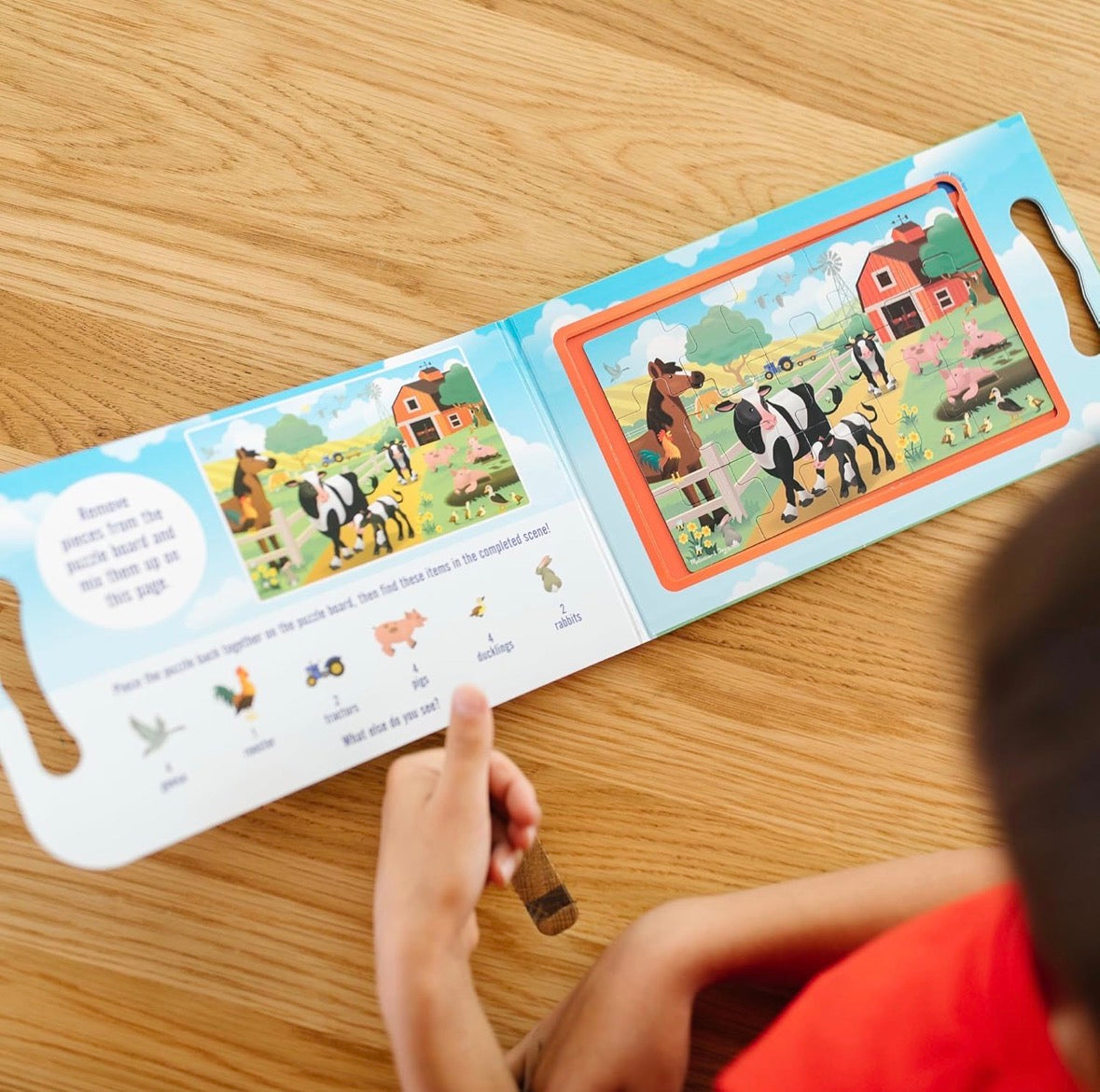 Take-along jigsaw puzzle - farm