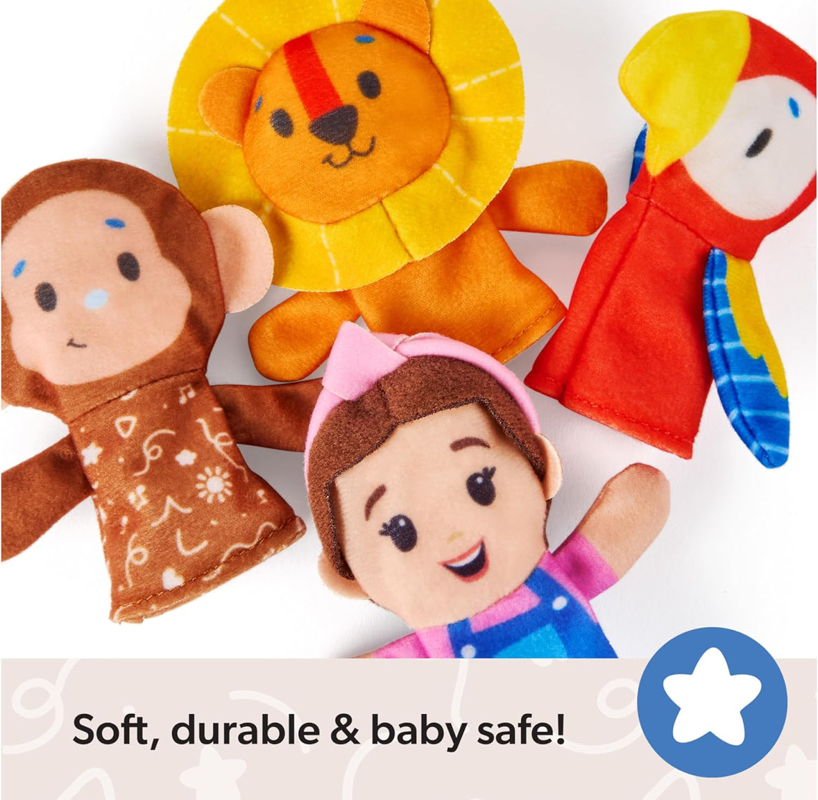 Ms.Rachel finger puppets zoo friends - 4pack