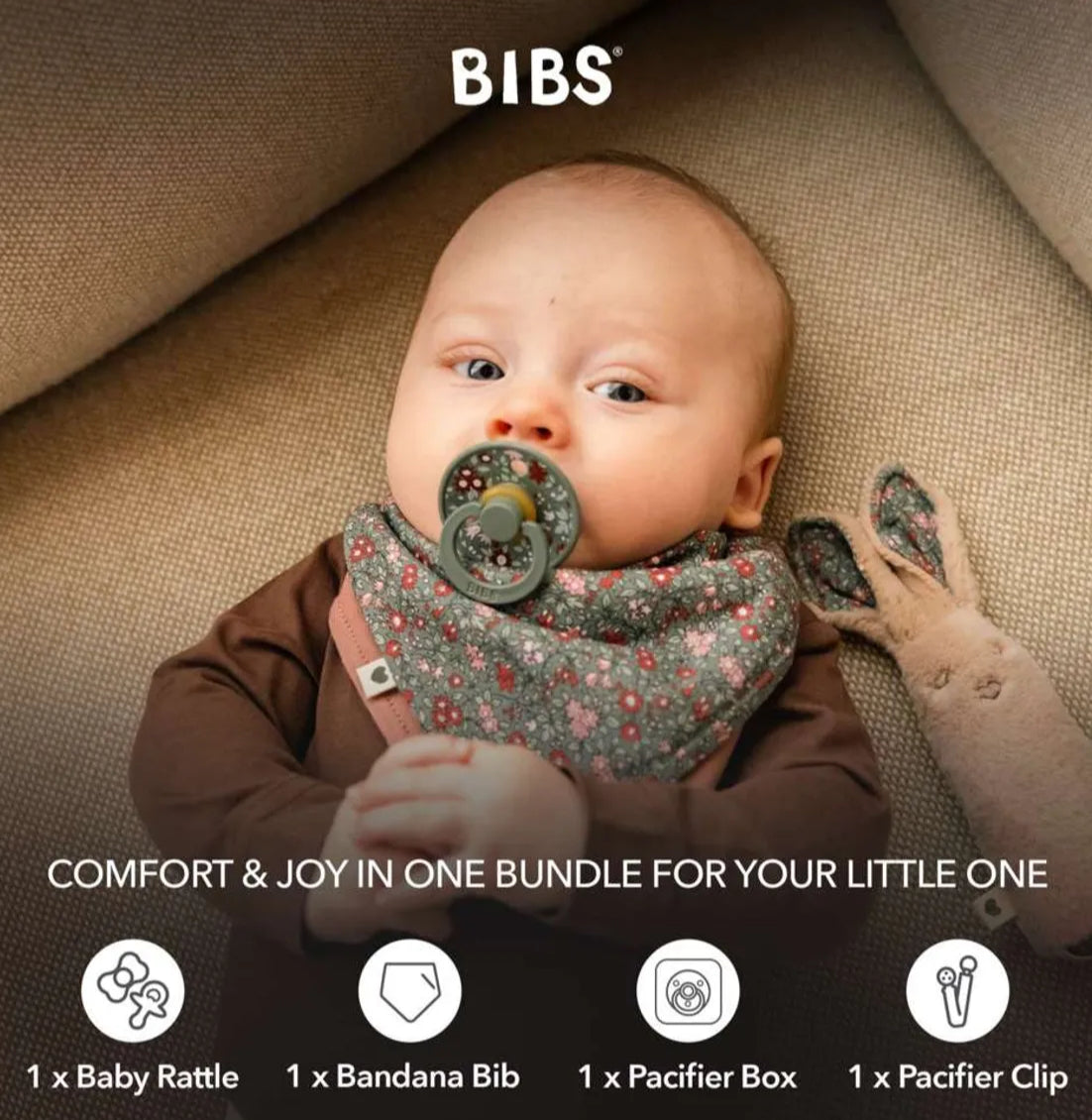 Liberty baby set - chamomile lawn / 4 pcs