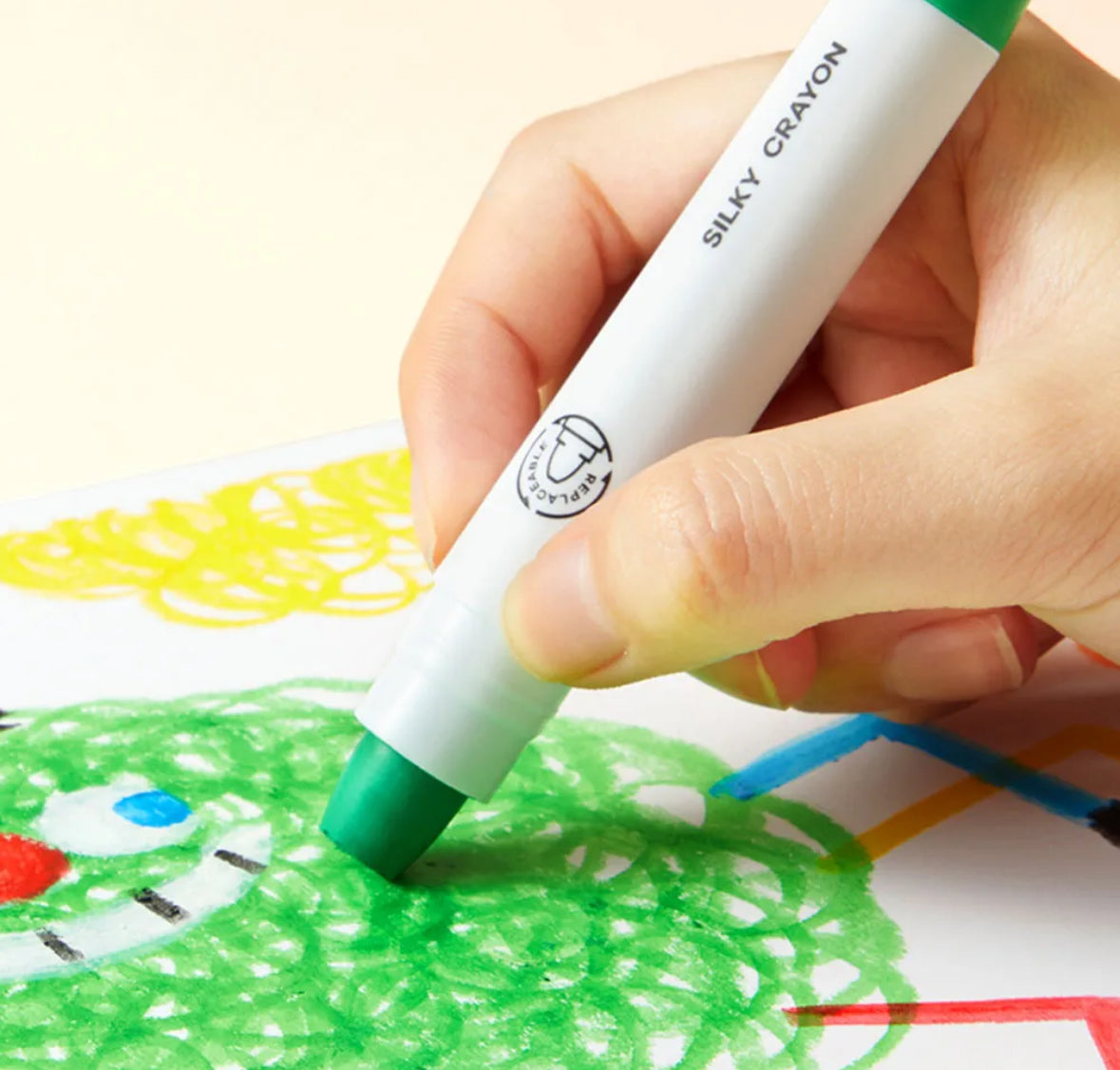 Rotary washable crayons / 12 colors