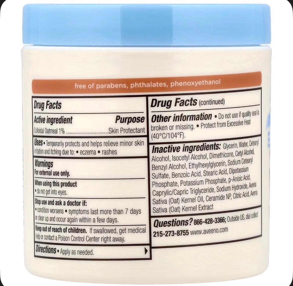 Aveeno baby eczema therapy 156g