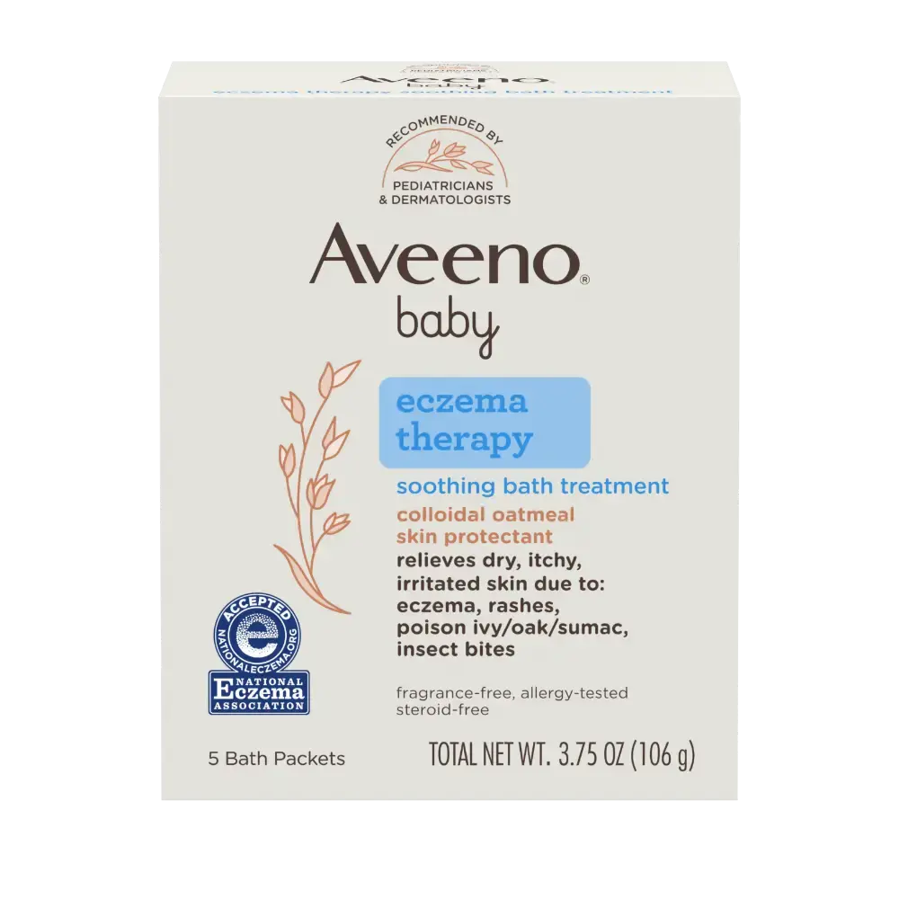 Aveeno Baby Eczema Therapy Soothing Bath Treatment - 5 packets