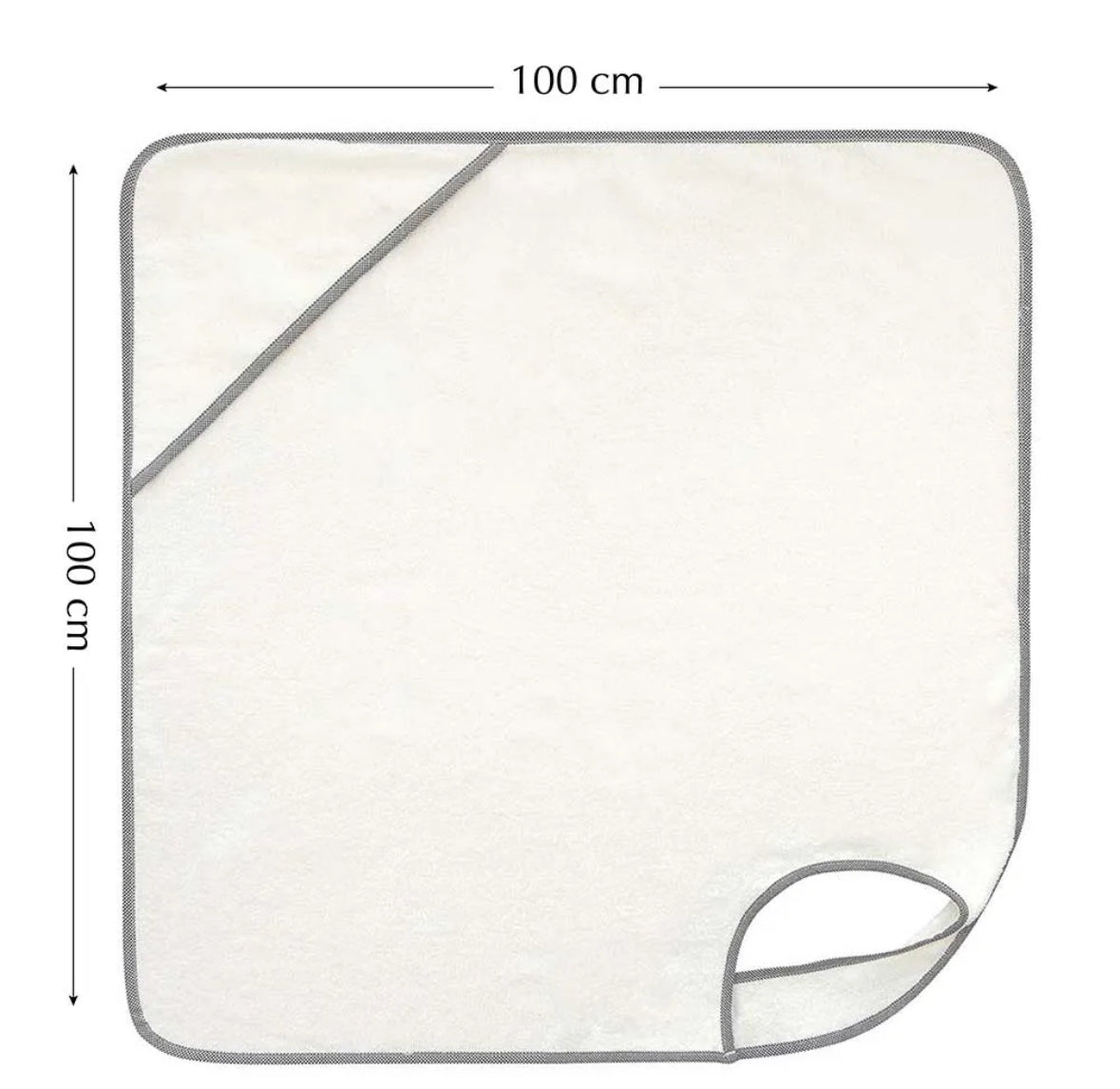 Apron towel with piping