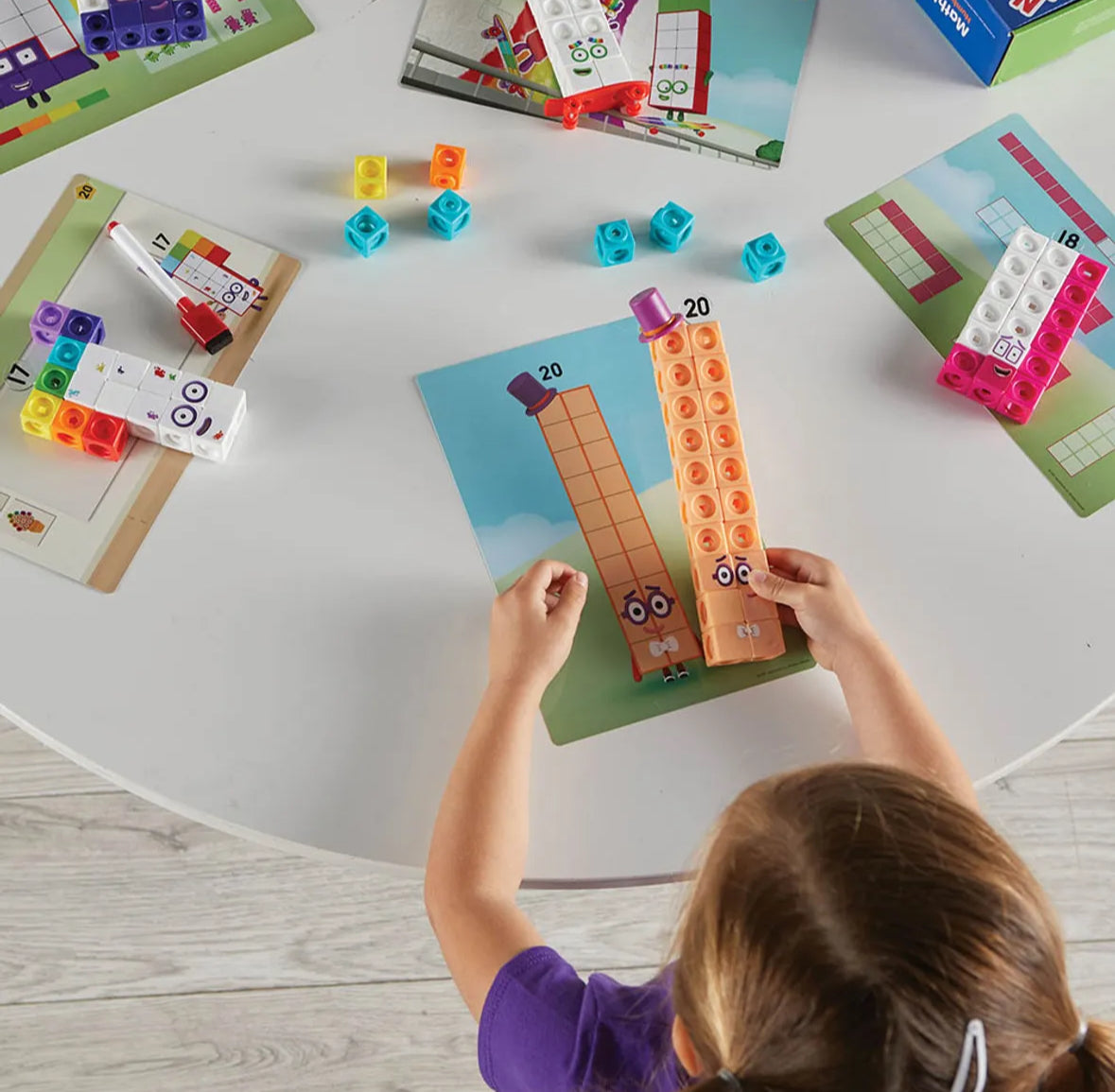 Mathlink cubes number blocks 11-20 activity set