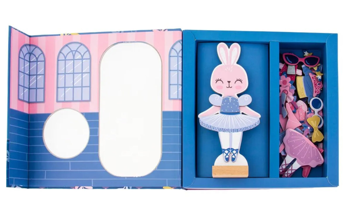 Magnetic dress up doll - bunny&mouse