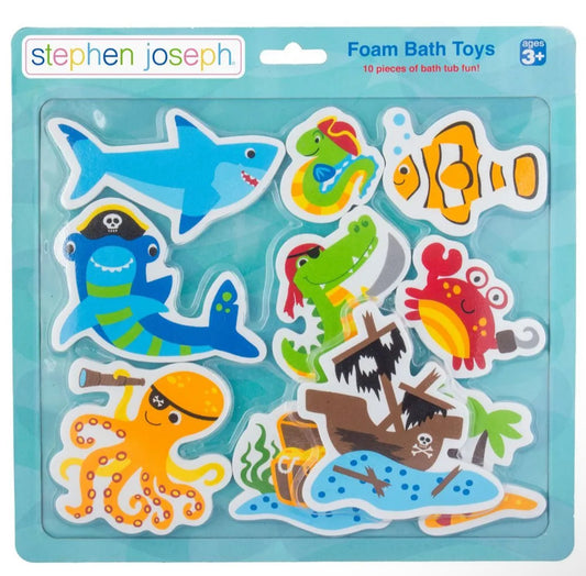 Foam bath toy set - 10 pcs