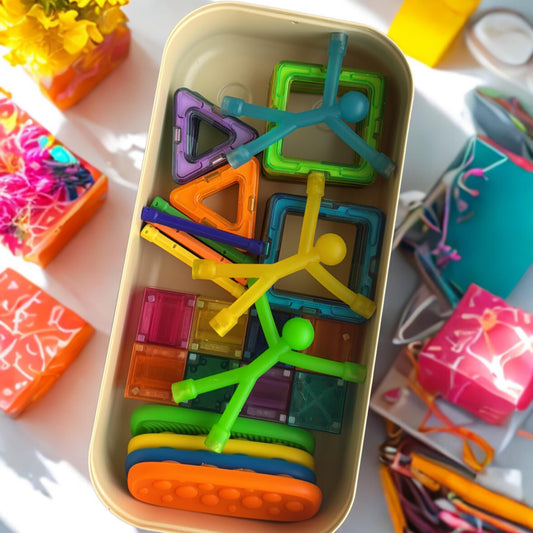 Busy magnetic box - 48 pcs ( random colors)