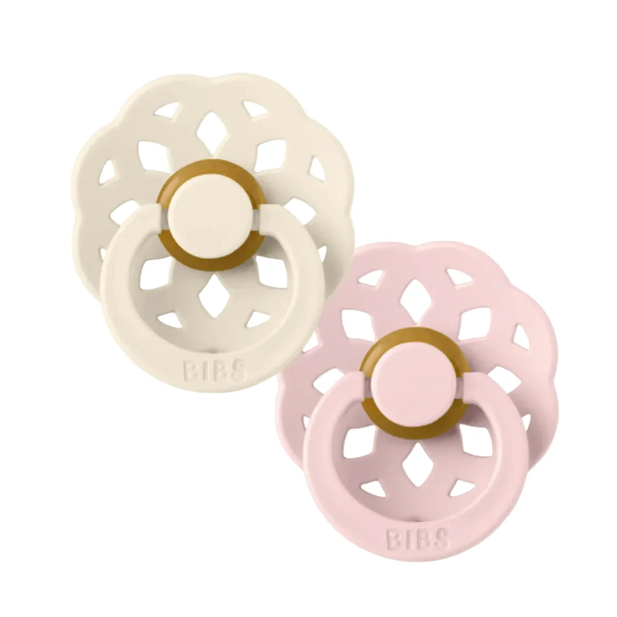 Bibs pacifier - ivory / blossom