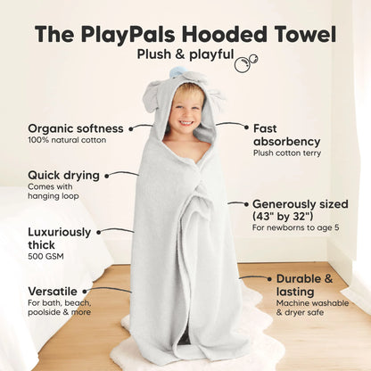 PlayPals Hooded Towel