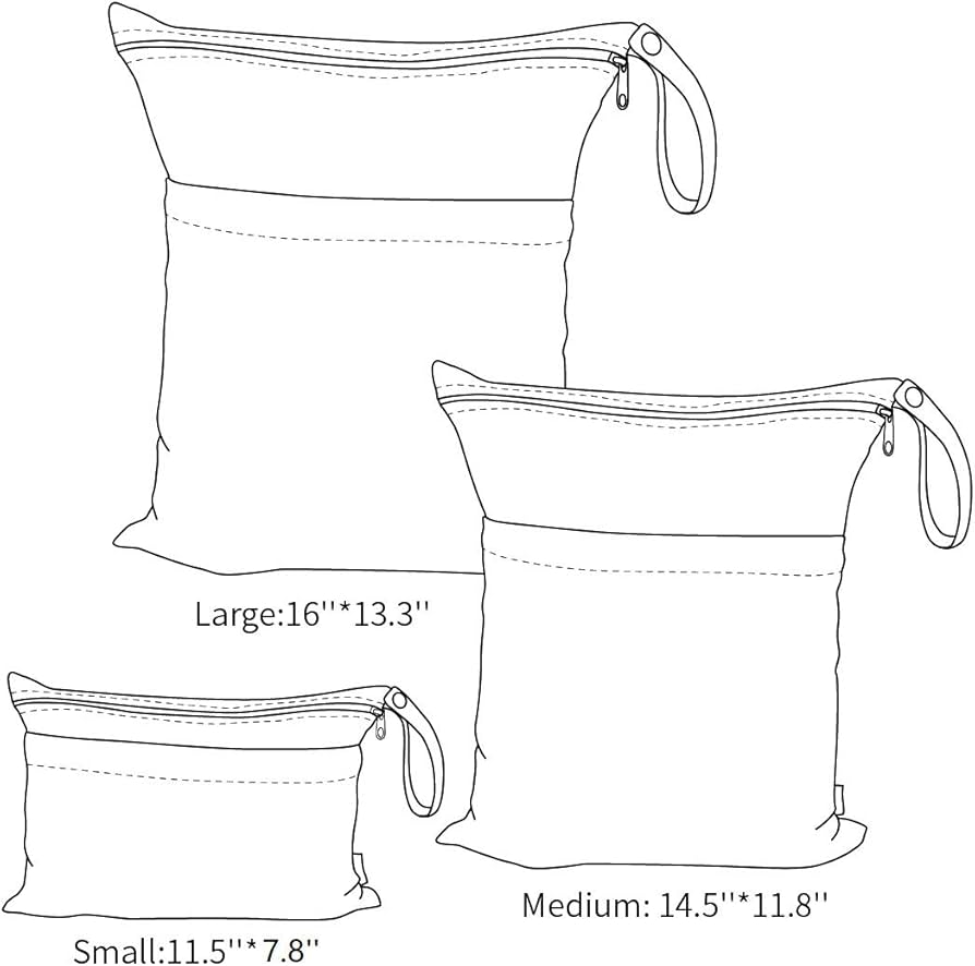 Wet/dry bags - 3pcs