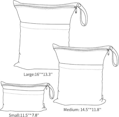 Wet/dry bags - 3pcs