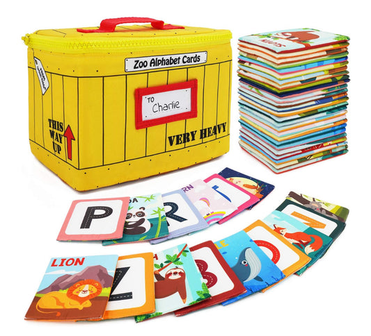 Zoo alphabet soft cards