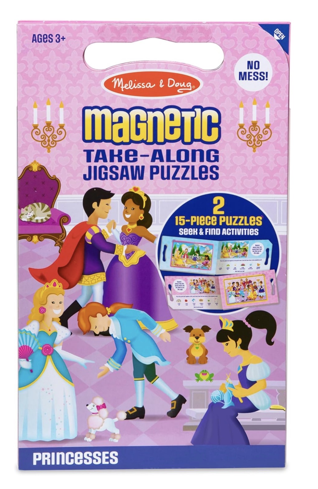 Take-Along Magnetic Jigsaw Puzzle Set - princesses