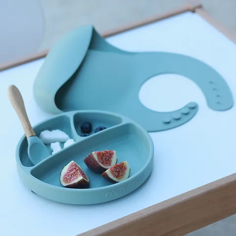 طقم طعام سيليكون مكون من 3 قطع